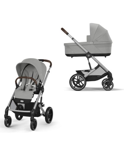 Noul Cybex Balios S Lux 2025 sistem 2 in 1 Stone Grey