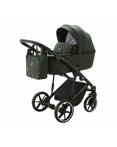 Noul carucior copii 3 in 1 Mobi Air Adamex Forest Green TK50 cu scoica testata ADAC