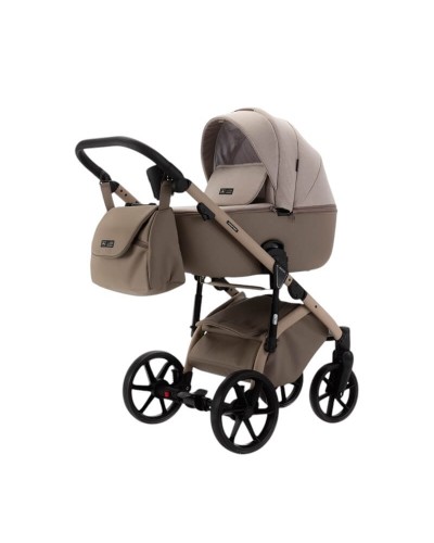 Carucior copii 3 in 1 Nola Natura Collection Adamex Cappucino cu scoica testata ADAC
