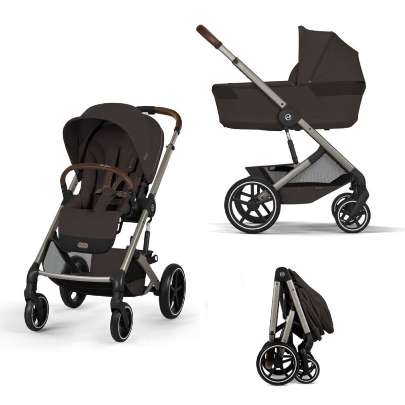 Cybex Balios S Lux 2026 Chocolate Brown landou pliabil 4in1 cu Cloud G3 Plus si isofix