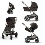Cybex Balios S Lux 2026 Chocolate Brown landou pliabil 3in1 cu Cloud G3 Plus