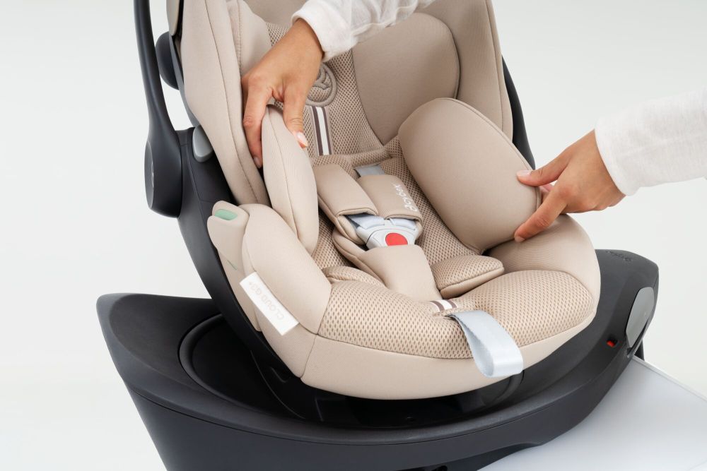 Scoica auto 0-24 luni Cybex Cloud G3 Plus i-size recline Almond Beige - imagine 2