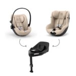 Scoica auto 0-24 luni Cybex Cloud G3 Plus i-size recline Almond Beige - imagine 4