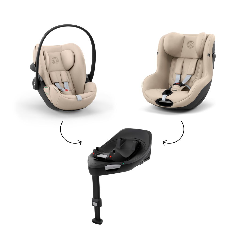 Scoica auto 0-24 luni Cybex Cloud G3 Plus i-size recline Almond Beige - imagine 4