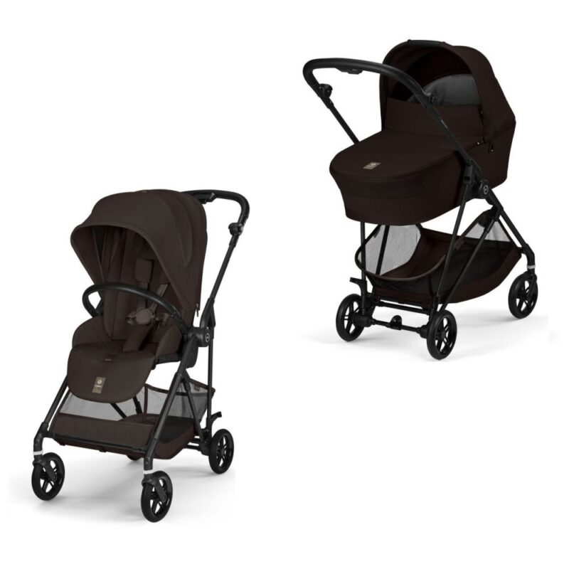 NEW Cybex Melio Carbon Chocolate Brown 4in1 cu Cloud G Plus Recline ADAC si baza isofix