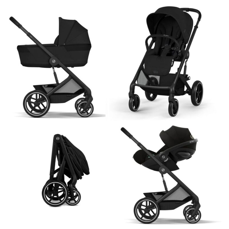 Cybex Balios S Lux 2026 Moon Black landou pliabil 3in1 cu Cloud G3 Plus