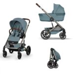 Cybex Balios S Lux 2026 Stormy Blue cu landou pliabil 2 in 1