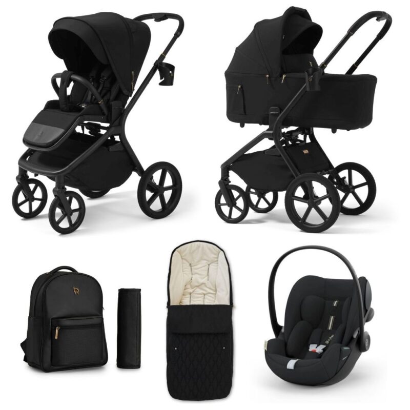 Carucior copii Future Design Inspiro Essential Mokka 4in1 cu Cybex Cloud G Plus ADAC si baza isofix