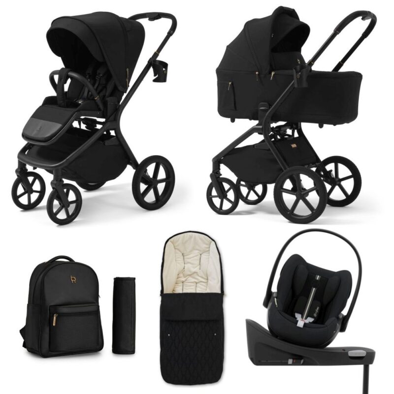 Carucior copii Future Design Inspiro Essential Mokka 4in1 cu Cybex Cloud G Plus ADAC si baza isofix