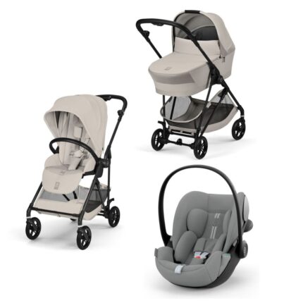 Cybex Melio Carbon Stormy Blue 4in1 cu Cloud G Plus Recline ADAC si baza isofix