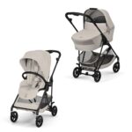Noul Cybex Melio Carbon Dune Grey ultra-usor 2 in 1