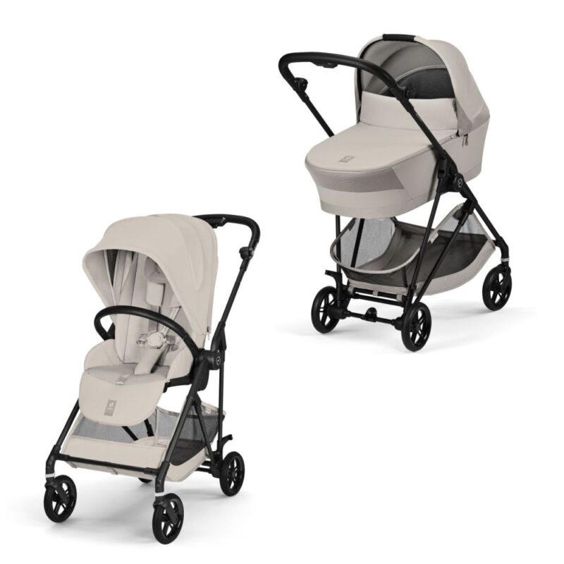 Cybex Melio Carbon Stormy Blue 4in1 cu Cloud G Plus Recline ADAC si baza isofix