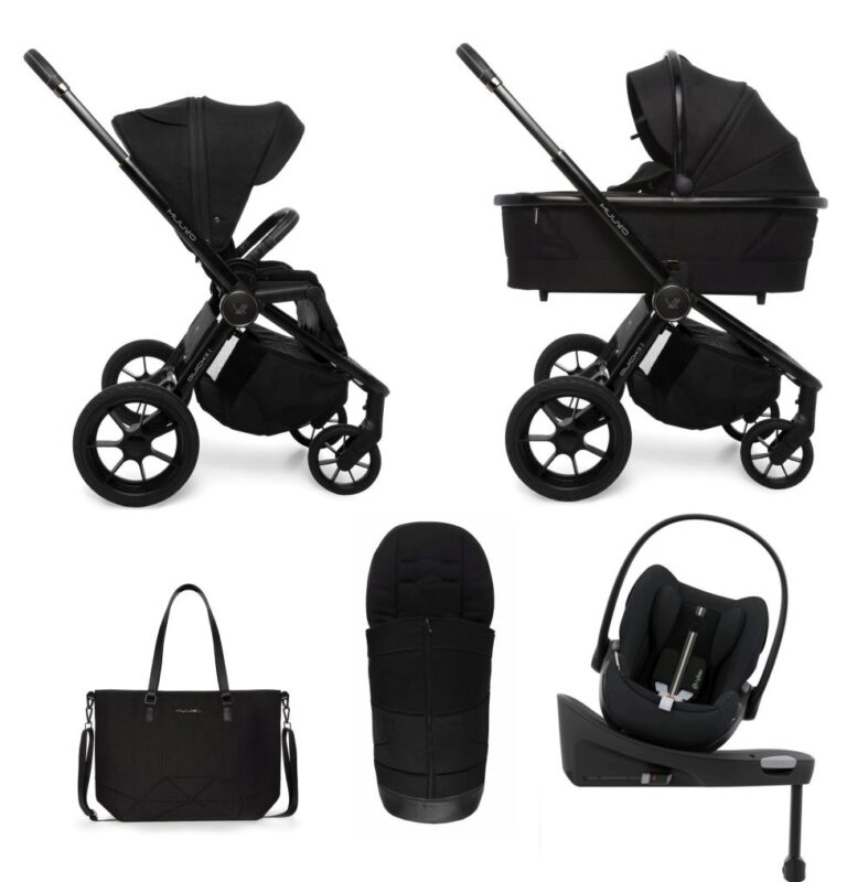 Carucior copii Muuvo Quick SE2 Chromium Black 4in1 cu Cybex Cloud G Plus ADAC si isofix