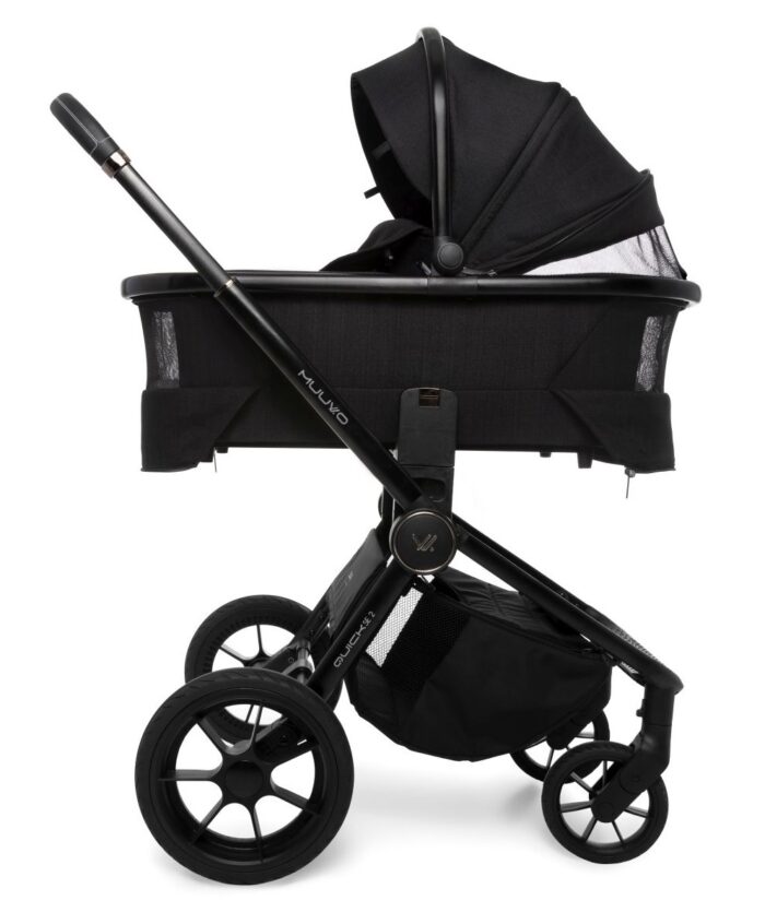 Carucior copii Muuvo Quick SE2 Chromium Black 3in1 cu Cybex Cloud G Plus ADAC - imagine 8