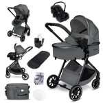 Carucior copii 3 in 1 multifunctional Soho S1 – Black Gold GagaDumi