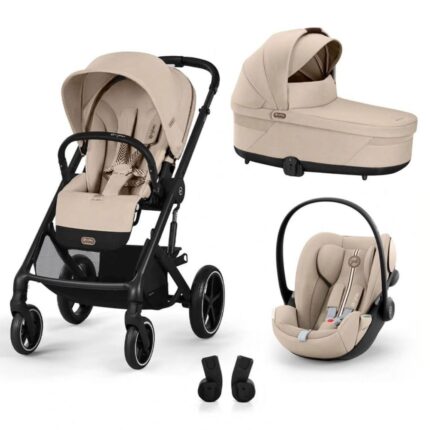 Cybex Balios S Lux 2025 Almond Beige 4in1 cu Cloud G3 Comfort recline si baza isofix rotativa