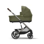 Noul Cybex Balios S Lux 2025 Chocolate Brown sistem 4 in 1 cu Cybex Cloud G Plus i-size recline testata ADAC si baza isofix rotativa