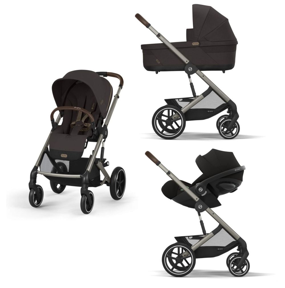 baliosslux_tpe_clbr-3in1-www.carucioaredecopii.ro Cybex Balios S Lux 2025 Chocolate Brown 3in1 cu Cloud G Plus recline ADAC - imagine 1