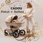 Carucior copii Muuvo Quick Boho Beige 4in1 cu Cybex Cloud G Plus ADAC si baza isofix