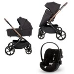 Carucior cu landou pliabil Como Adamex Satin 3 in 1 cu Cybex Cloud G+ ADAC