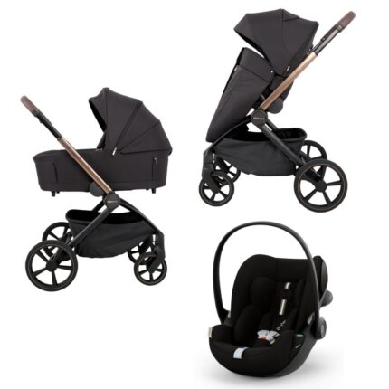 Carucior cu landou pliabil Como Adamex Natura Latte 4in1 cu Cybex ADAC si isofix