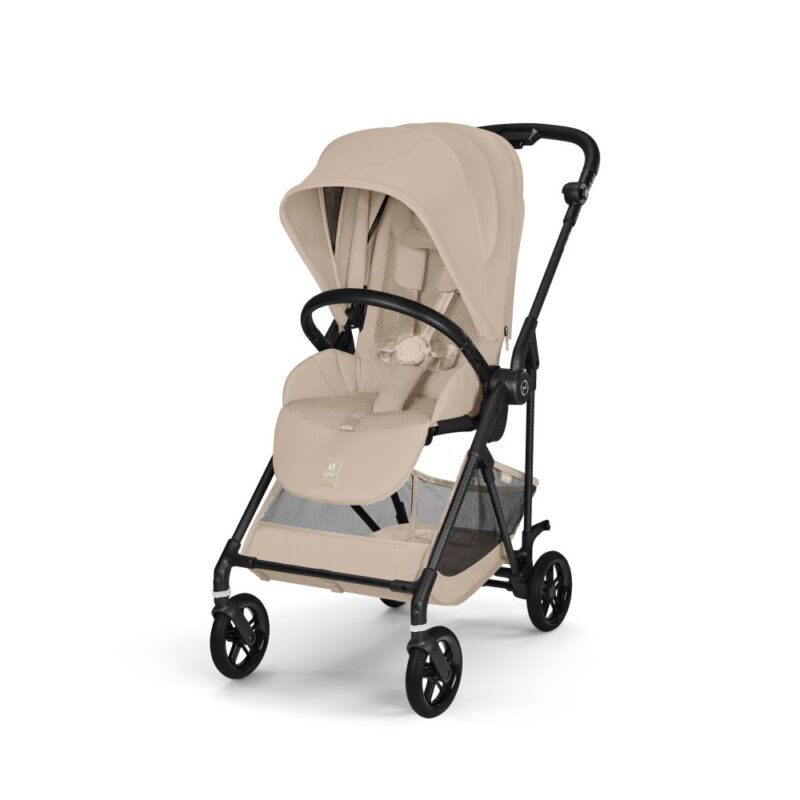 Cybex Melio Carbon Almond Beige 3in1 cu Cloud G Plus Recline ADAC