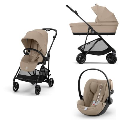 Noul Cybex Melio Carbon 2025 Almond Beige 2 in 1