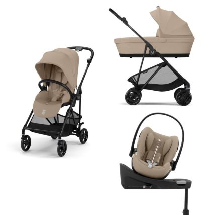 Noul Cybex Melio Carbon 2025 Almond Beige 2 in 1