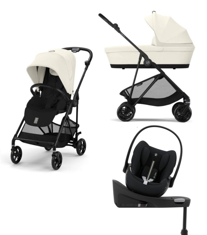 Cybex Melio Carbon 2025 Stormy Blue 4in1 cu Cloud G Plus Recline ADAC si baza isofix