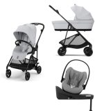 Cybex Melio Carbon 2025 Fog Grey 4in1 cu Cloud G Plus Recline ADAC si baza isofix