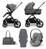 Carucior copii Muuvo One Gris 3in1 cu Cybex Cloud G Plus ADAC