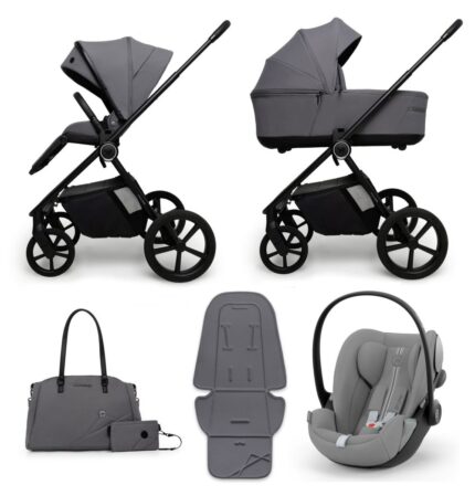 Carucior copii Muuvo One Negro 4in1 cu Cybex Cloud G Plus ADAC si isofix