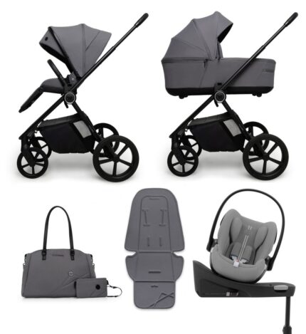 Carucior copii Muuvo One Negro 4in1 cu Cybex Cloud G Plus ADAC si isofix