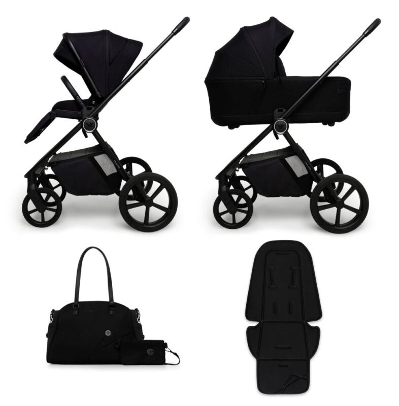 Carucior copii Muuvo One Negro 4in1 cu Cybex Cloud G Plus ADAC si isofix