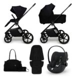 Carucior copii Muuvo One Negro 3in1 cu Cybex Cloud G Plus ADAC