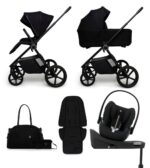 Carucior copii Muuvo One Negro 4in1 cu Cybex Cloud G Plus ADAC si isofix