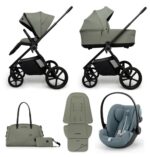 Carucior copii Muuvo One Olive 3in1 cu Cybex Cloud G Plus ADAC