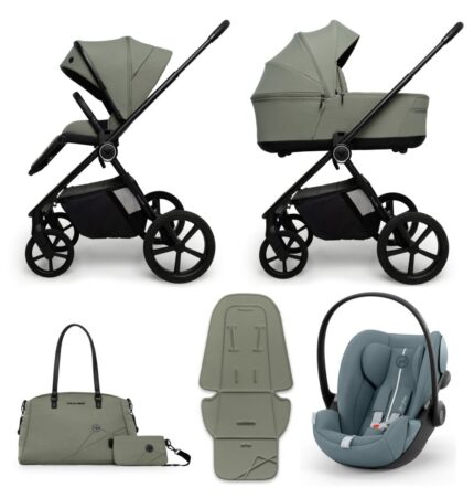 Carucior copii Muuvo One Negro 4in1 cu Cybex Cloud G Plus ADAC si isofix