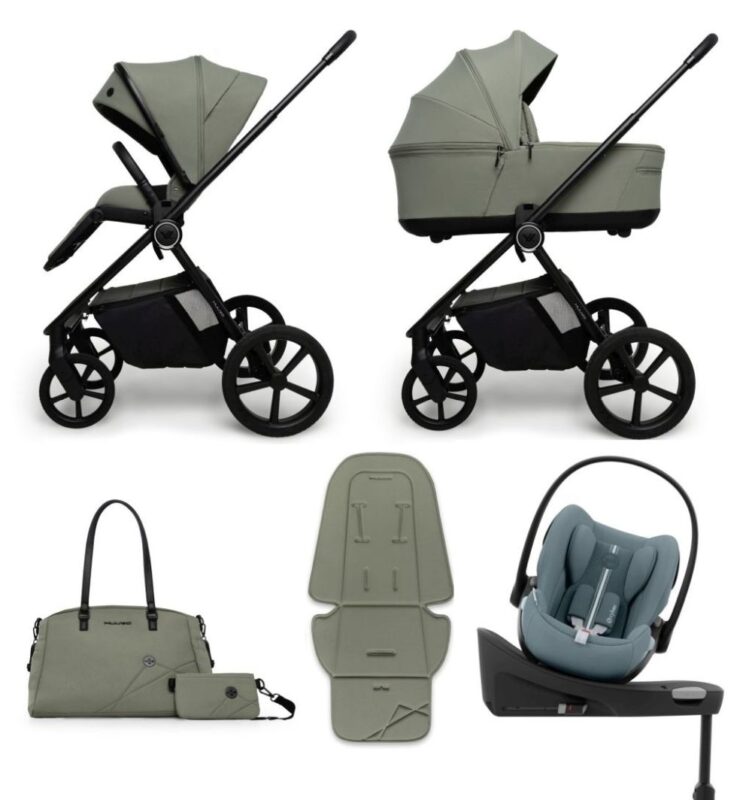 Carucior copii Muuvo One Negro 4in1 cu Cybex Cloud G Plus ADAC si isofix