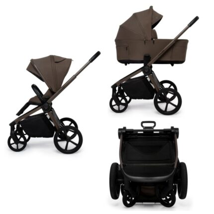 Carucior copii cu landou pliabil Muuvo Fold Dark Chocolate 2 in 1