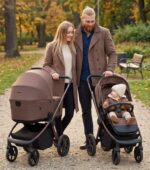 Carucior copii cu landou pliabil Muuvo Fold Dark Chocolate 4in1 cu Cybex Cloud G3 Plus si isofix - imagine 13