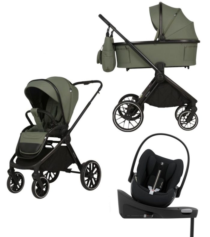 Spark Adamex Velvet-Salvia 4in1 cu scoica Cybex Cloud G plus ADAC si isofix - imagine 1