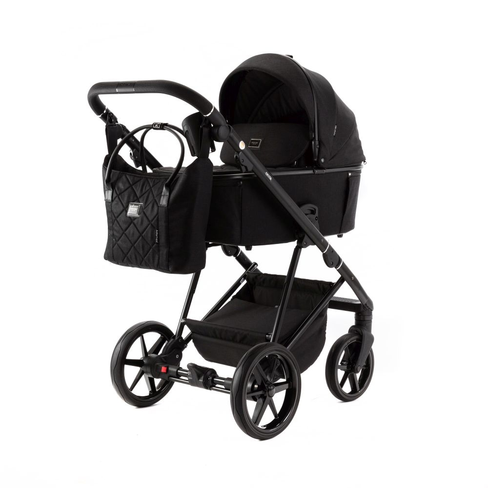 Carucior 3 in 1 Delta Adamex Black TK53 cu scoica testata ADAC