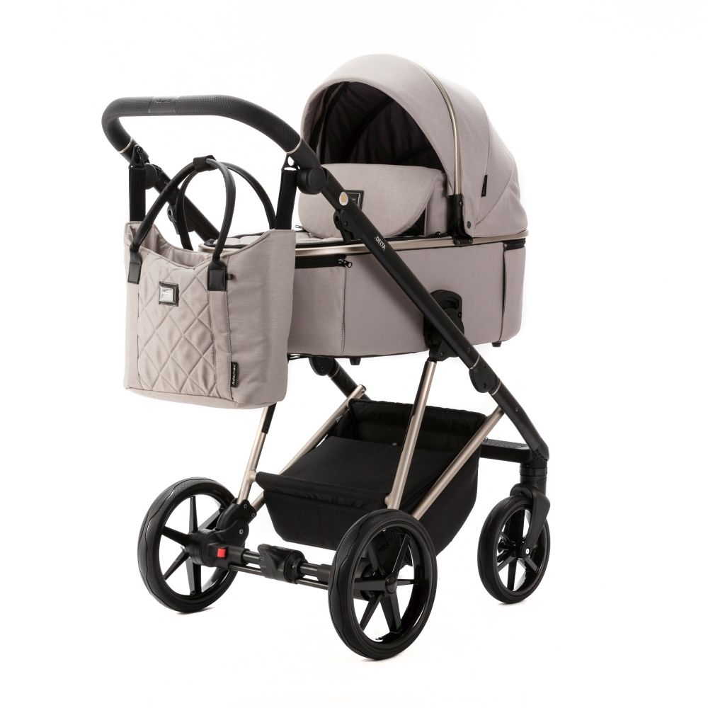 Carucior 3 in 1 Delta Adamex Deluxe Beige TK803 cu scoica testata ADAC