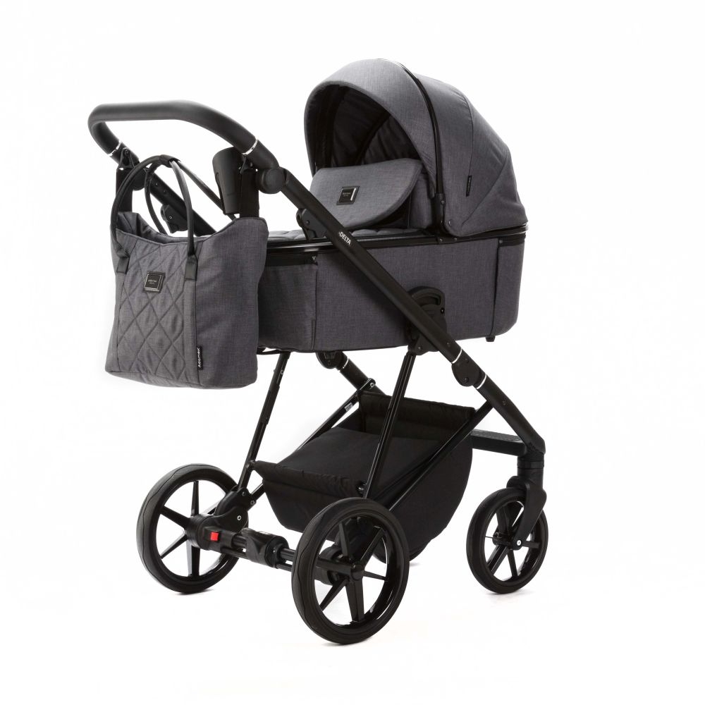 Carucior 3 in 1 Delta Adamex Deluxe Grey TK812 cu scoica testata ADAC