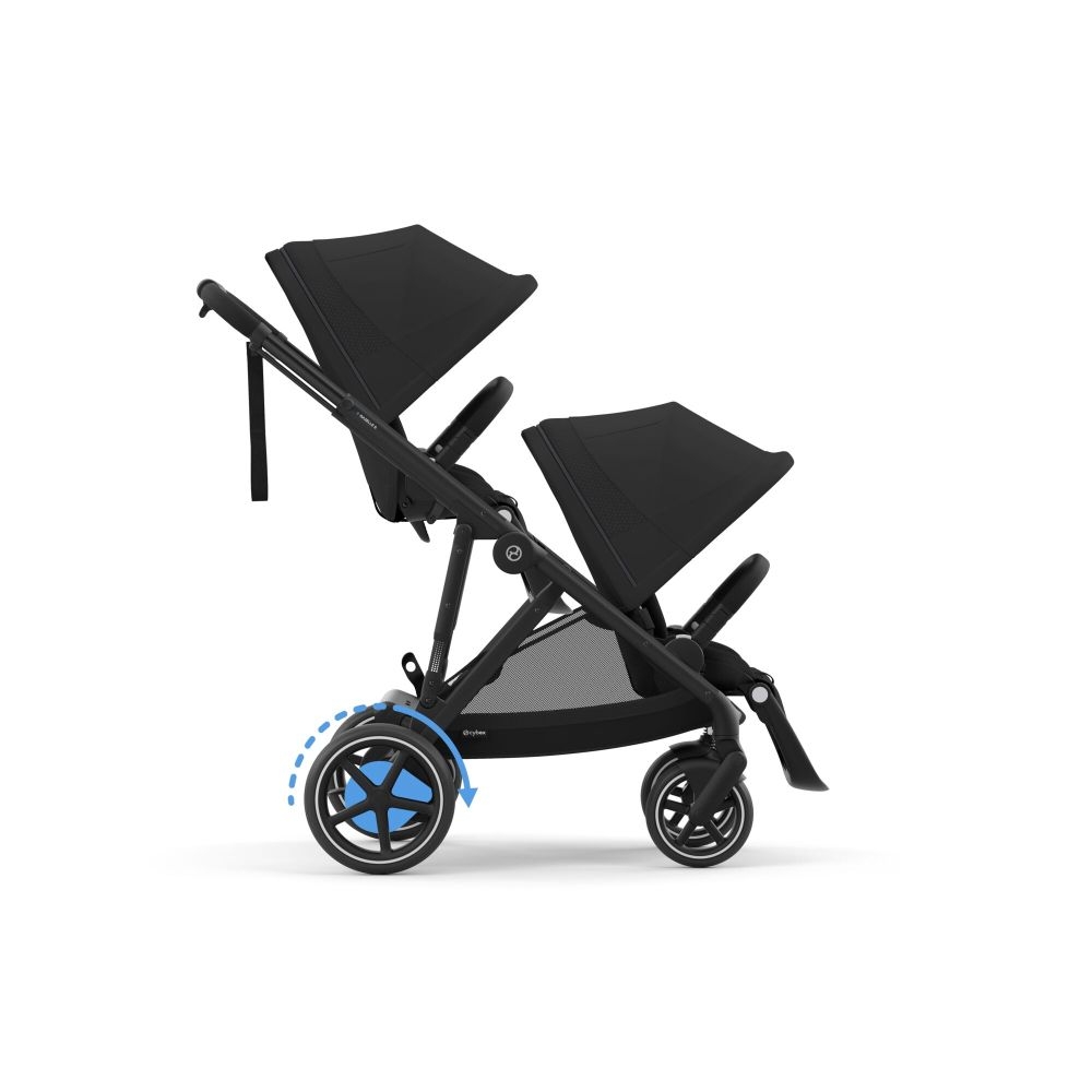 e-gazelles_seata_seatb_blk_moob_duo_screen_hd_1 Cybex E-Gazelle S electric Almond Beige 2in1 Gemeni cu scoici Cloud G plus ADAC - imagine 14