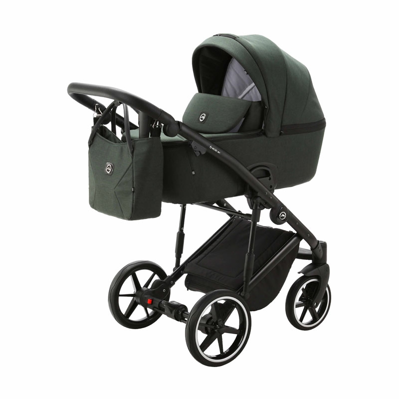 Noul carucior copii 3 in 1 Mobi Air Adamex Forest Green TK50 cu scoica testata ADAC