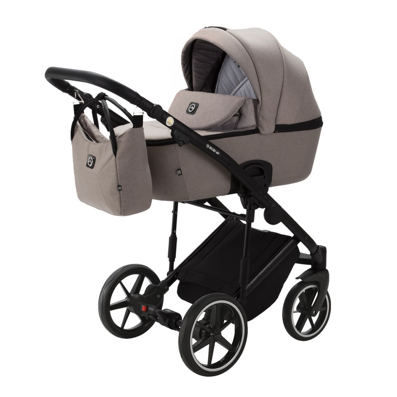 Noul carucior copii 3 in 1 Mobi Air Adamex Beige TK72 cu scoica testata ADAC