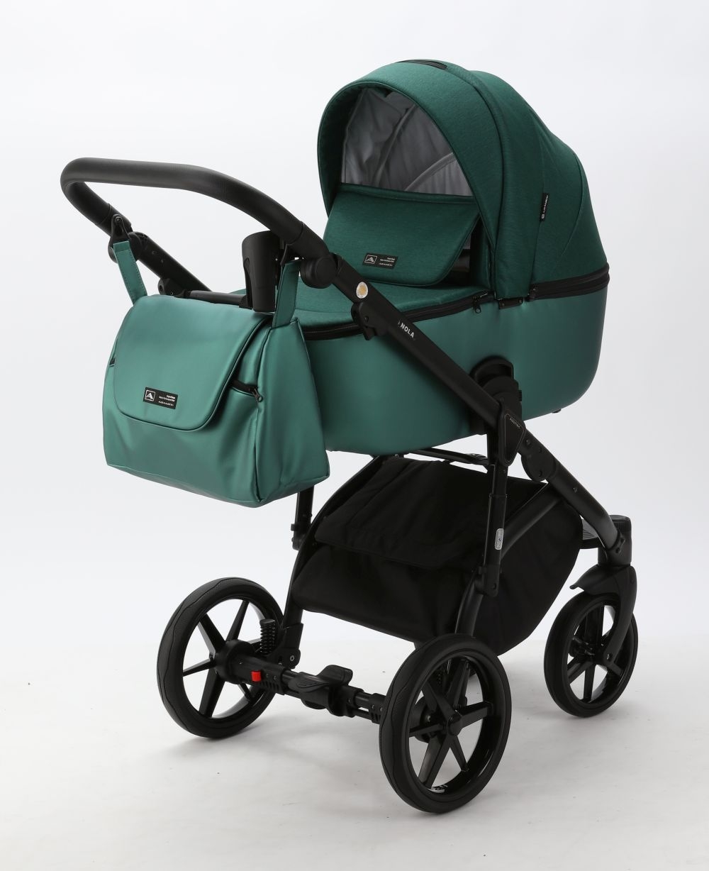 Carucior copii 3 in 1 Nola Adamex Smarald PS116 cu scoica testata ADAC
