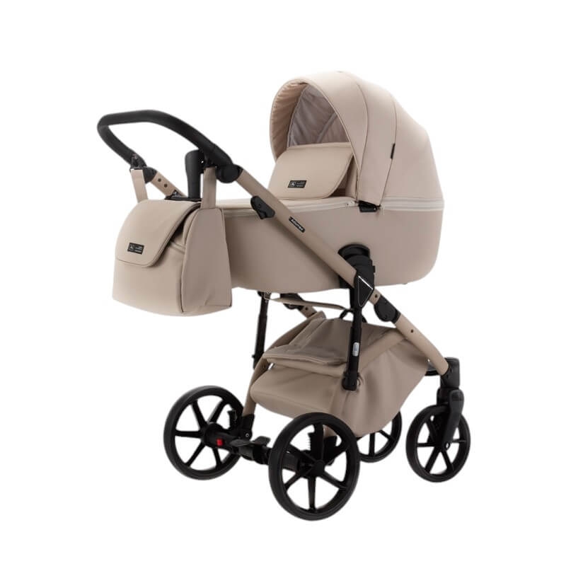 Carucior copii 3 in 1 Nola Natura Collection Adamex Vanilla cu scoica testata ADAC